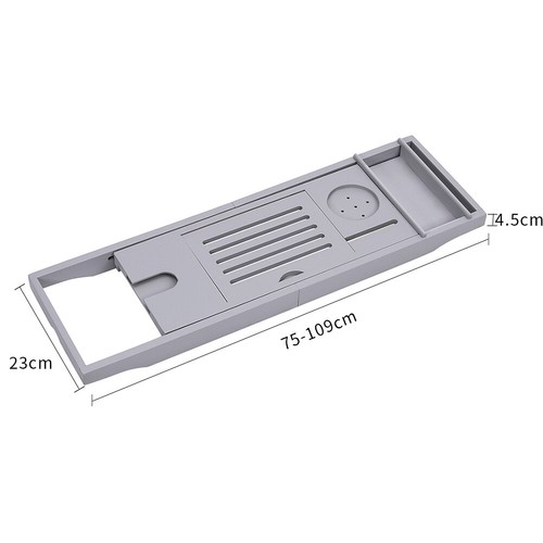 Bamboo bath caddy tray wooden - caddy,