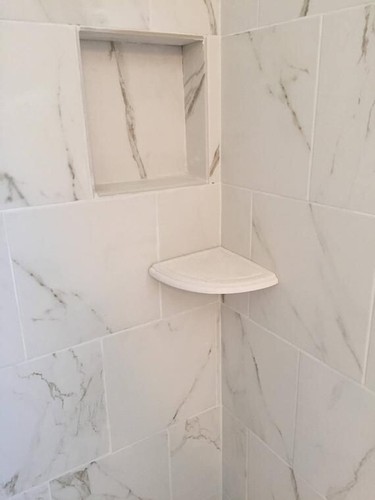 Bathroom tidy corner shelf - bathroom,
