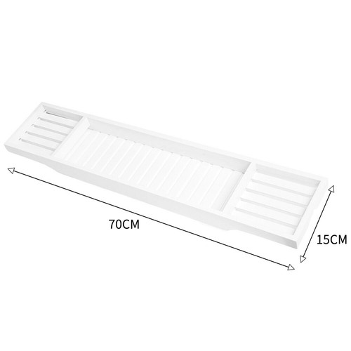 Bamboo wood bath tub rack - wood,