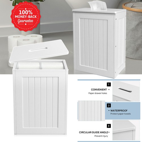 White bathroom storage unit - white,